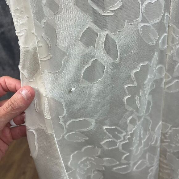 Vtg Victoria's Secret Long Front Slit Sheer Floral Sleeveless Nightgown S *Read - Picture 11 of 14